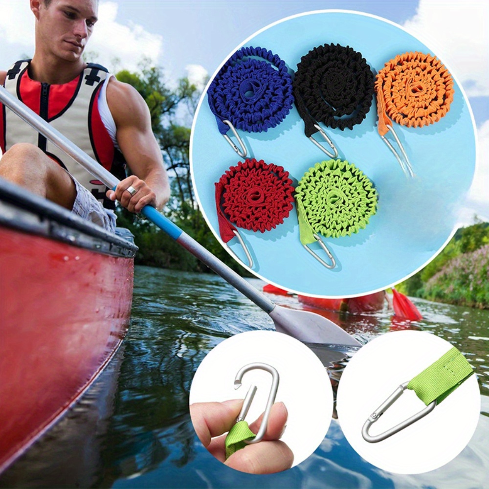 1 قطعة قابل للتعديل مطاطا كايا - مراجعة Fishing Kayak Paddle Leash وسعره