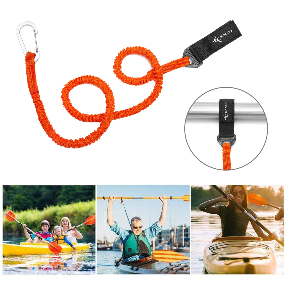 5-1 قطعة مرونة قوارب الكاياك م - مراجعة Fishing Kayak Paddle Leash وسعره